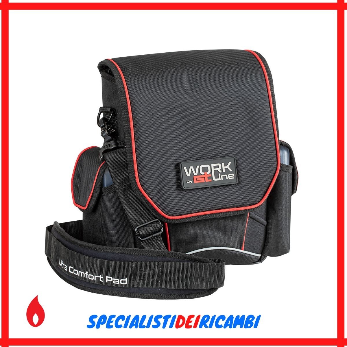 Borsello porta attrezzi utensili WORK GT LINE  con tracolla pannelli removibili