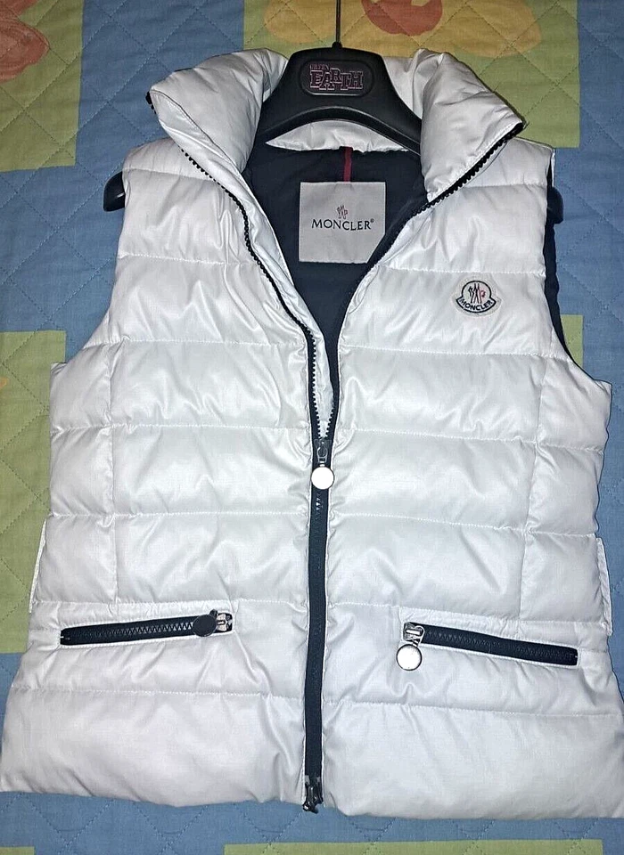 Giacca smanicata Moncler - colore bianco - taglia 10 anni /140 cm. per bambina - Immagine 2 di 4