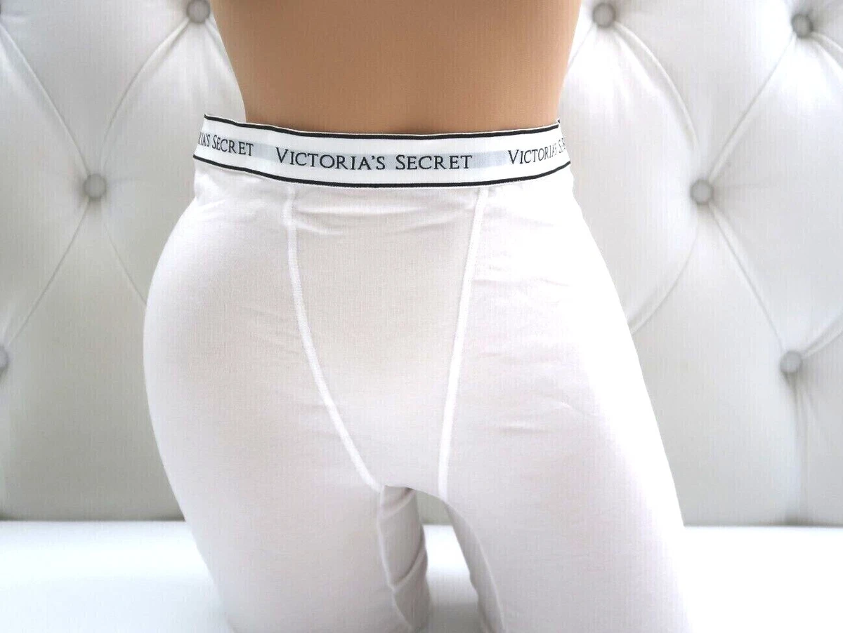 Victoria's Secret Logo Cotton/Modal Boxer Brief Panty White S M L XL XXL NEW