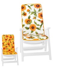 Coussin Chaise Souple Chaise Fauteuil Jardin Intérieur Extérieur Tournesols