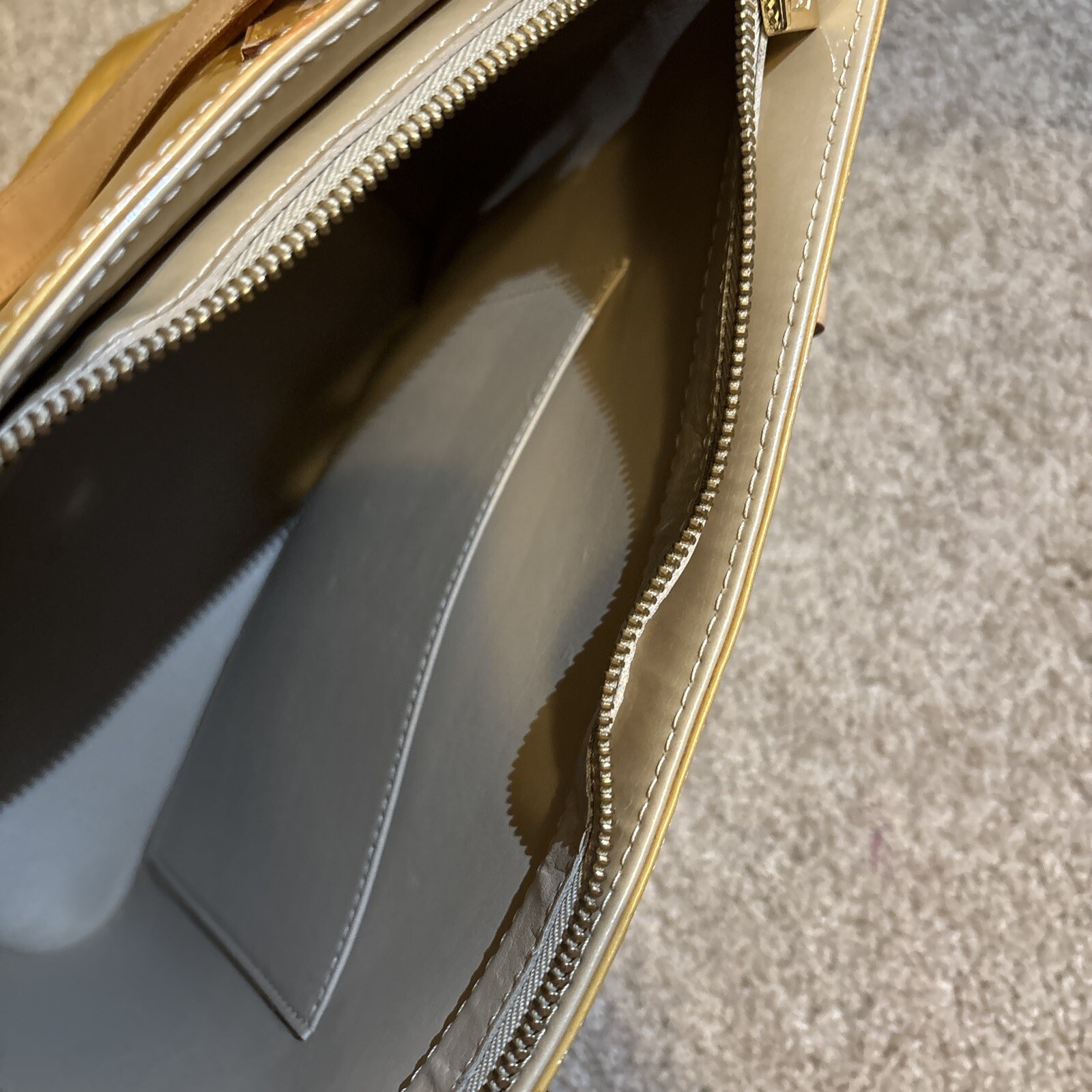 Authentic Louis  Vuitton Yellow Monogram Vernis H… - image 12