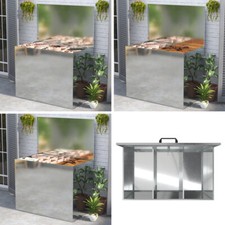 Waterproof Feed Bin Three 1/2/3 Compartment Animal Galvanised Steel Storage Bins