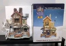 Carole Towne "Gary's Bait & Tackle House" 2006 Porcelain Lighted 9" Tall