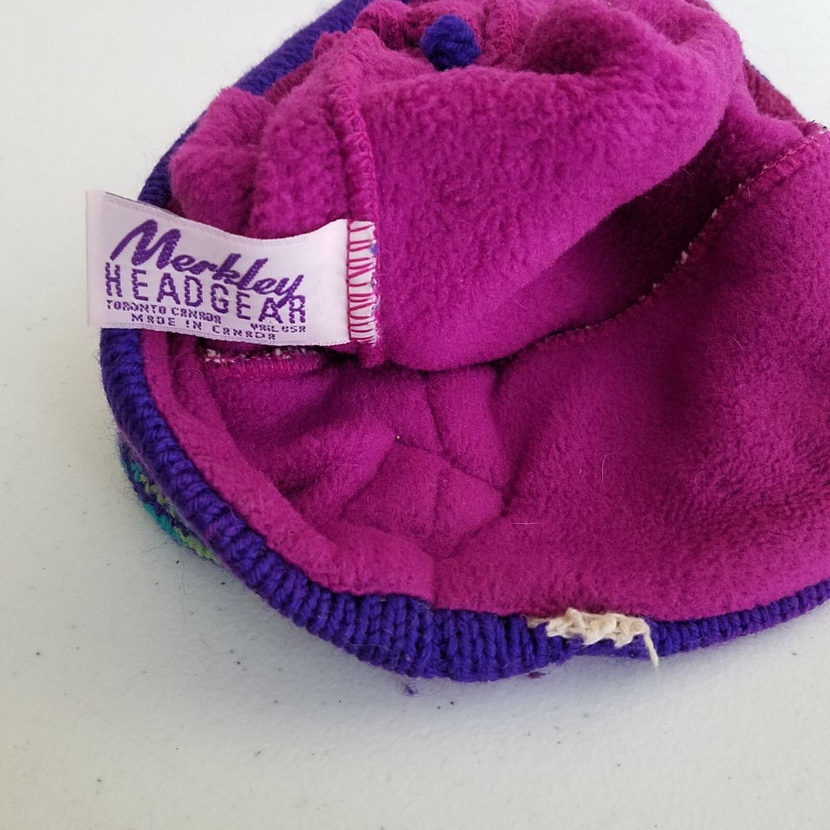 Merkley Headgear Vintage Pure Wool Colorful Trapeze Ski Beanie Hat il_fullxfull.7495618275_trmd.jpg main image 2