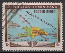 DOMINICAN REPUBLIC:1946 SC#421 Used 450th anniv. of the founding of Santo AL1181