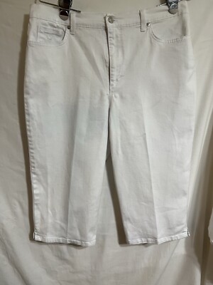 Gloria Vanderbilt embellish Pocket Pedal Pusher Slimming Capri Stud Mom Spring X