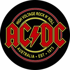 Image of official AC/DC BACKPATCH / PATCH BACK IN BLACK hells bells POWERAGE bon scott +