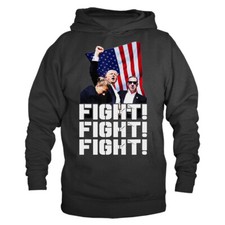 Donald Trump Fight Rally Shooting Trump 2024 Campaign Political Hoodie