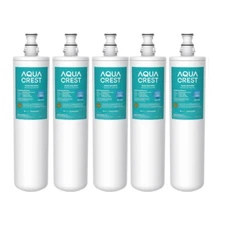 AQUA CREST Under Sink Water Filter, 3US-PF01,Replacement for 3US-MAX-F01H,(5)