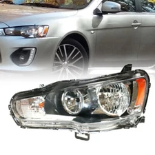 Left  Driver Side Headlight Halogen Headlamp for Mitsubishi Lancer 2008-2017