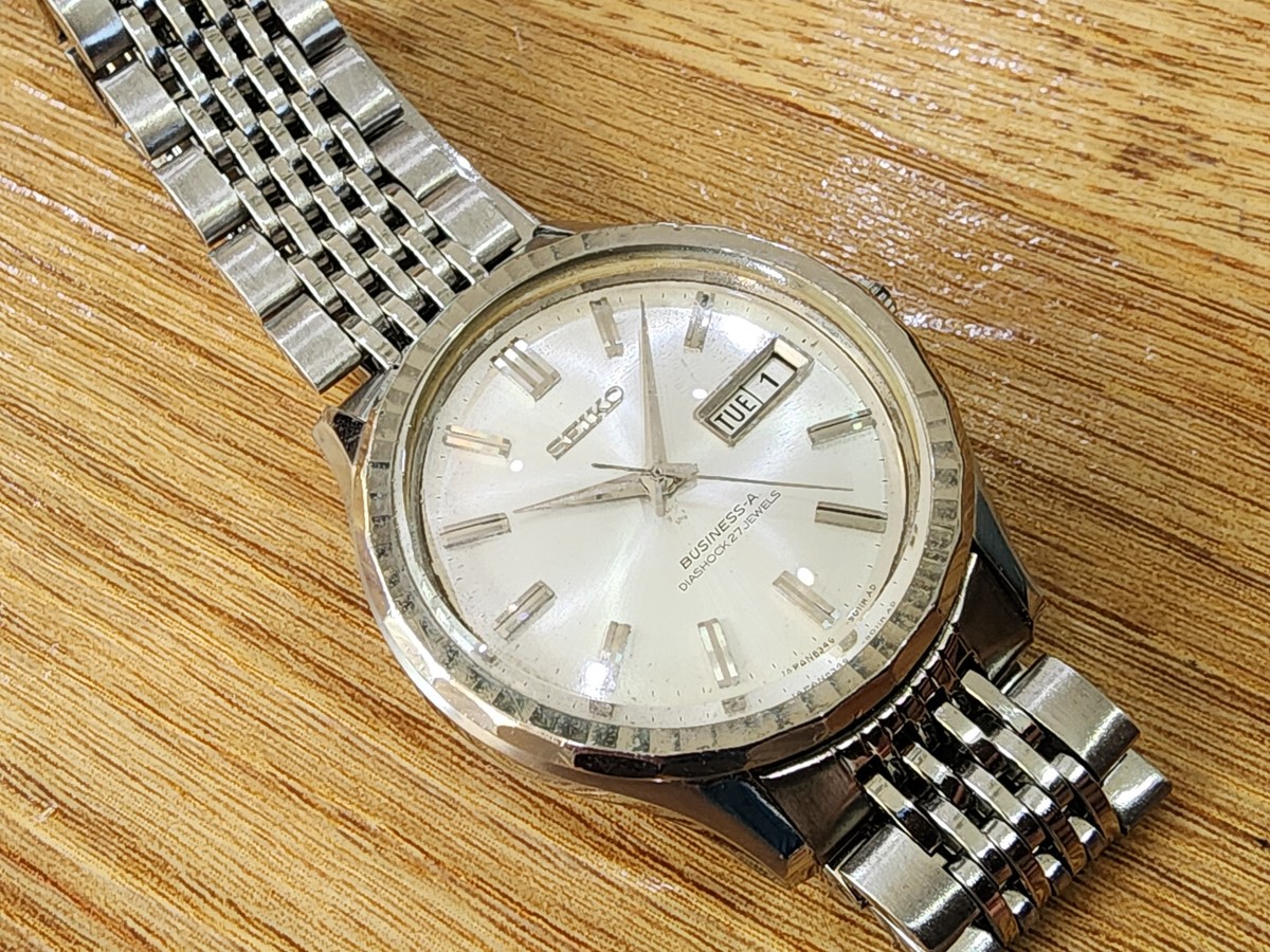 Rare Vintage Seiko Business-A 8346-9010 Vintage Day Date 27 Jewels