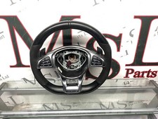 (AS) MERCEDES BENZ W218 CLS 63 AMG STEERING WHEEL FLAT BOTTOM PADDEL SHIFTERS
