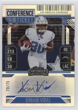 2024 Panini Contenders Rookie Conference Ticket 70/75 Kimani Vidal Auto 0zu6