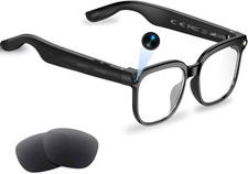 AI Smart Glasses with Camera and Audio, 8MP HD Camera Glasses for Men Women,1080
