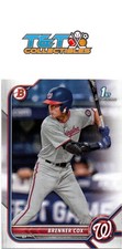 2022 Bowman Draft #BD-196 Brenner Cox Washington Nationals base paper RC