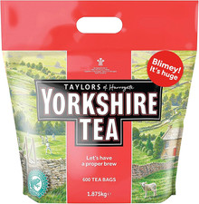 Yorkshire Tea, Total 600 Tea Bags, (Pack of 1.875 Kg) 0.04 per strip