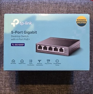TP Link 5 Port Gigabit Desktop 4 Port PoE 65W QoS IGMP RJ45 Switch TG SG1005P