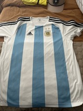 Adidas Argentina National Team Jersey  Blue White Climalite Men’s Large Fair Con