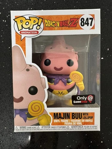 Funko Pop Dragon Ball Z Majin Buu With Lollipop 847 GameStop Exclusive