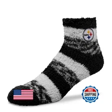 Bare Feet NFL Pittsburgh Steelers Cozy Slipper Socks - Ultra-Soft One Size