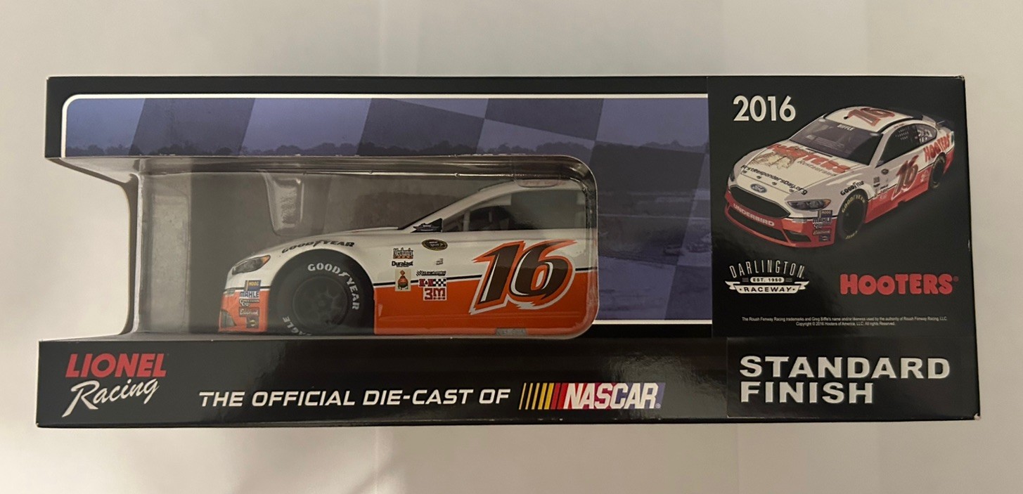 Greg Biffle 2016 Ford Fusion #16 Hooters Roush Diecast 1/24 Action 1 Of 937 