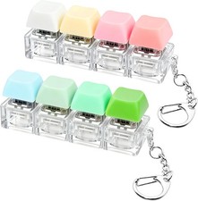 2 PCS Keyboard Fidget Toy, Keyboard Fidget Keychain 4-in-1 Keyboard Decompres...