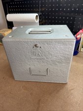 Vintage Film Storage Case Brumberger Metal Box 8mm Holds - 12 Reels.