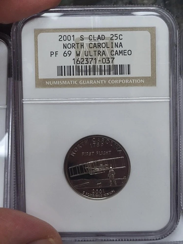 2001 NGC PF69 Ultra Cameo Set of Statehood Quarters 5 coins - Image 4 of 4