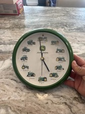 John Deere Licensed Tractor Clock 12 Different Tractor Sounds untested