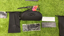 Oakley Black Plastic Hard Zipper Case for Glasses/Sunglasses w/ Pouch