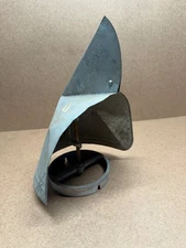 NOS Galvanized Metal Directional Chimney Cap cowl Revolving Roman Helmet  Style