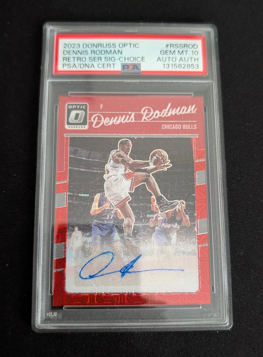 Dennis Rodman 10 Graded Basketball Autographed Sports Trading 
