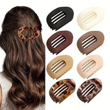 4Pcs Flat Hair Clips Matte Alligator Large Hair Claw Clips Thick Thin Hair Stron