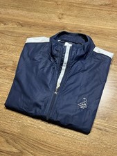 Pinehurst Vintage Official Women&rsquo;s L Golf Windbreaker 90s Jacket White Blue 1895