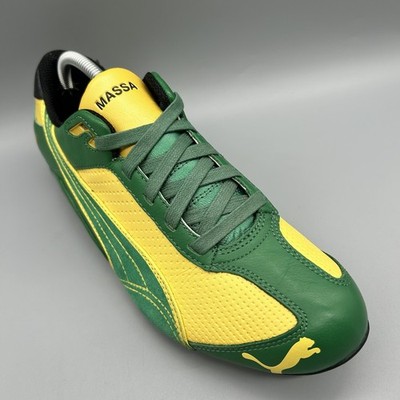 Puma Speedcat Brazil Felipe Massa grün gelb Herren UK 8,5 Turnschuhe Schuhe Fahren