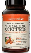 NatureWise Curcumin Turmeric 2250mg 95 Curcuminoids BioPerine LARGER 360 Caps