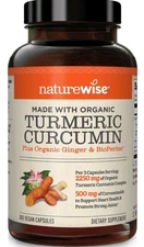 NatureWise Curcumin Turmeric 2250mg 95% Curcuminoids BioPerine *LARGER 360 Caps