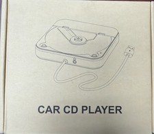 NEW Portable CAR CD Player USB  AUX Connection Universal Compatibility Remote