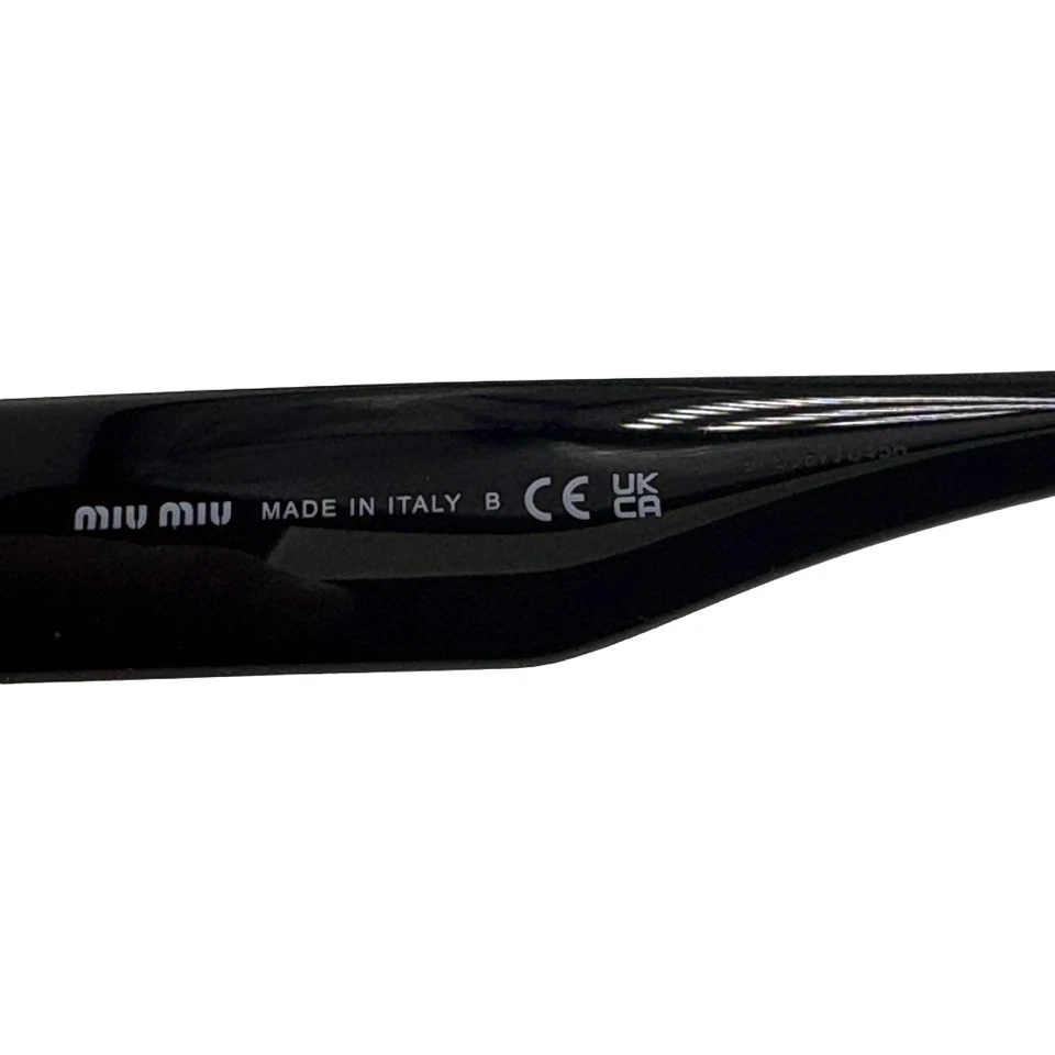 Monturas ópticas negras Miu Miu MU 02XV 52mm 17mm 140mm Foto 4 de 4