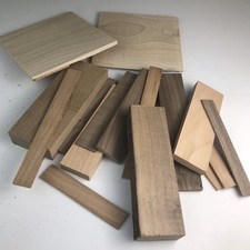 Scrap Wood For Arts And Crafts Supplies Cherry Walnut Variety Pack Lot 165