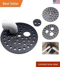 8 inch Drain Cover with Integrated Ports, Floor Drain with Removable Round Di...