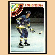 Bernie Federko Rookie #143 1978 Topps St. Louis Blues Hockey Card NHL EX. rookie card picture