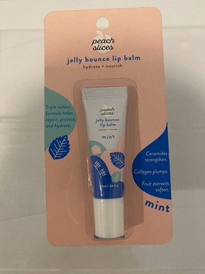 Peach Slices Jelly Bounce Mint Lip Balm Hydrate Nourish K-Beauty Lip Balm New!