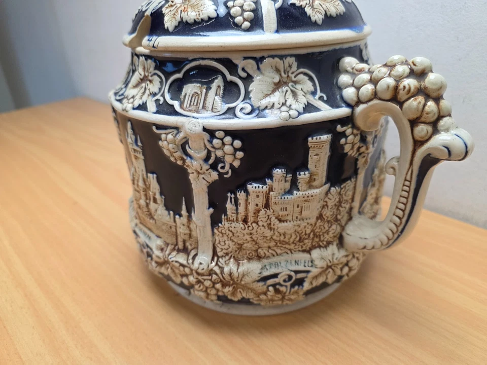 4Liter Bowletopf / Rumtopf / Vintage / Wick-Werke / blau / weiss - Bild 4 von 4