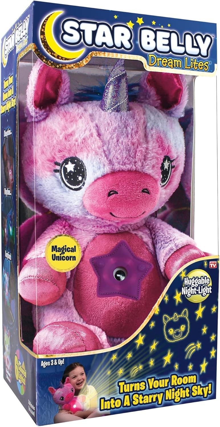 New-Ontel Star Belly Dream Lites Stuffed Animal Night Light 