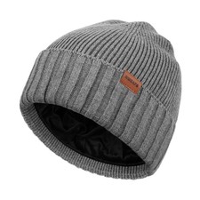 Unisex Fleece Lined Beanie, Knitted Winter Stocking Cap, Soft Warm Ski Hat Gift