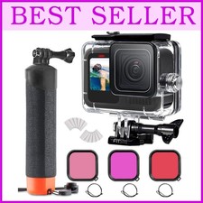 GoPro Hero 13/12/11/10/9 Black Waterproof Case Bundle
