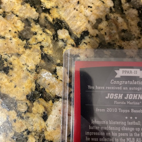 2010 Topps Peak Performance Auto Relics /50 Josh Johnson #PPAR-JJ Auto - Picture 5 of 8