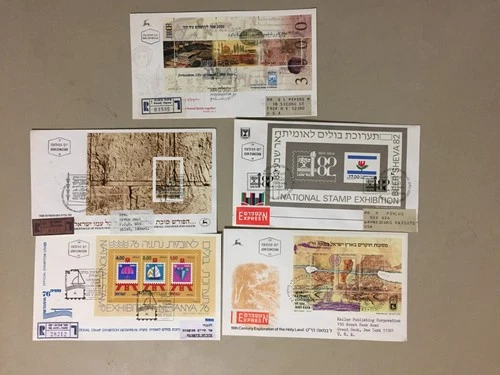 Five israel registered expredd fdc with SS