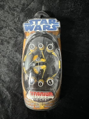 2009 Titanium Series Anakin's Jedi Starfighter w/ Hyperdrive, Damaged  Pkg